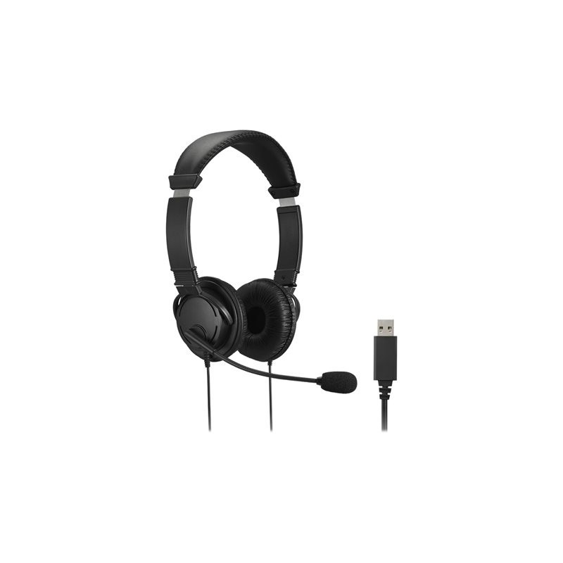 Casque noir filaire usb