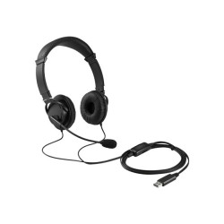 Casque noir filaire usb