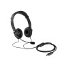 Casque noir filaire usb