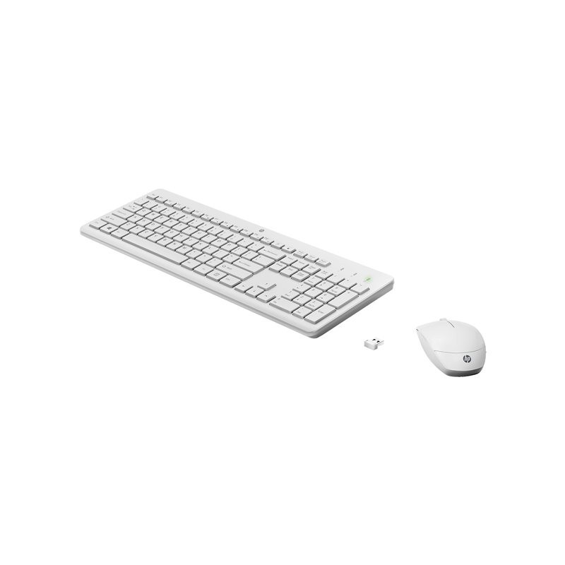 Pack clavier et souris sans fil blanc