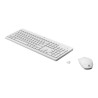 Pack clavier et souris sans fil blanc