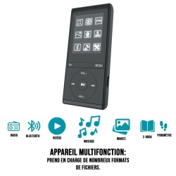 Lecteur MP4 MP3 Radio FM, Bluetooth