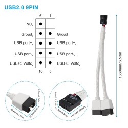 Adaptateur usb 2 sur carte mere