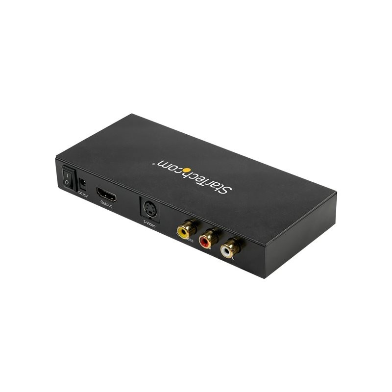 Convertisseur video composite et S-Video vers HDMI 720p avec audio Convertisseur video composite et S-Video vers HDMI 720p avec audio