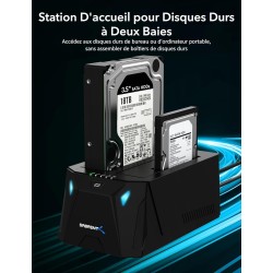 Dock Cloneur DD à DD usb3