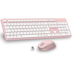 Pack Clavier Souris sans fil ROSE