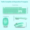 Pack Clavier Souris sans fil VERT