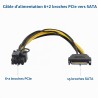 Adaptateur sata male a pcexp 8 broches