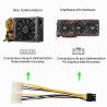 Adaptateur molex male a pcexp 8 broches